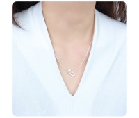 Letter G Silver Necklace SPE-5521